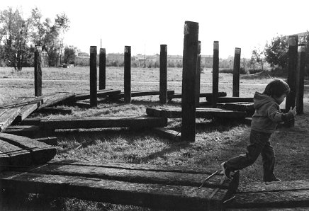 At the opening of the sculpture. (photo: Marko Pogačnik's personal archive)